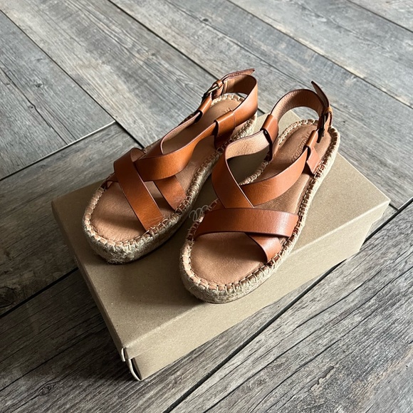 Madewell Asymmetrical espadrilles size 7 - Picture 3 of 5
